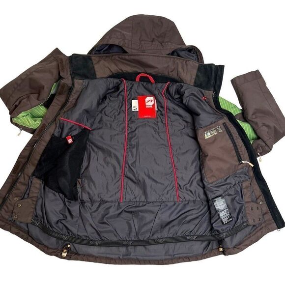 ORAGE Women’s Sofia Sz M Jacket Winter Sports Ski Snowboard Brown Green Hooded - Picture 12 of 13